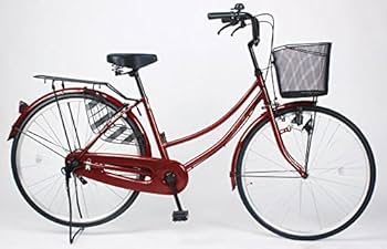 直接の値段！ママチャリ　赤 シティサイクル（色：レッド系）｜自転車車体｜自転車｜車